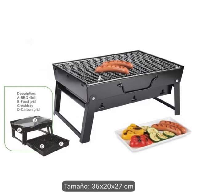 Barbacoa portatile a carbone