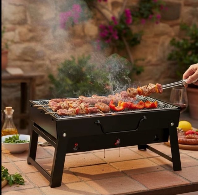 Barbacoa portatile a carbone