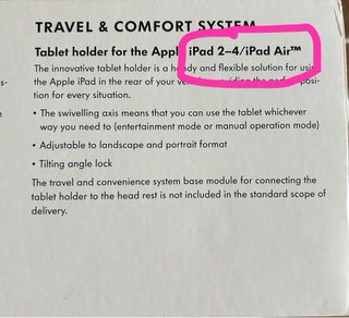 Soporte iPad VW Travel & Comfort