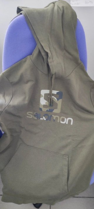 Sudadera Salomon Outlife Logo Camuflaje Verde
