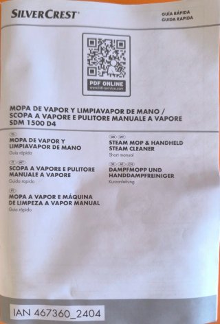 Mopa a vapor y limpiador de mano Lidl