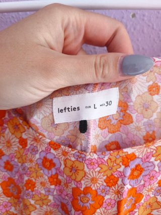 Vestido largo Lefties estampado floral Talla L