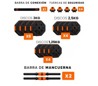 Mancuernas Ajustables ManiBoom (10-30kg)