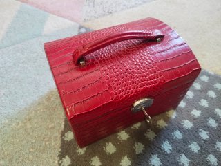 Joyero Rojo con Espejo "el corte inglés"