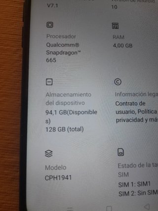 Oppo A9 2020 Negro/Azul