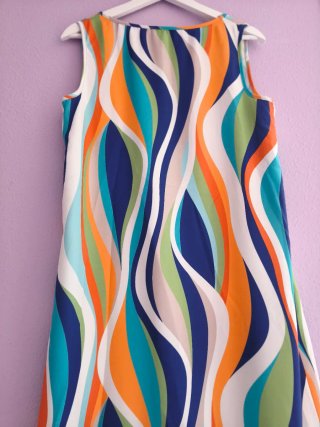 Vestido Tresor Talla 40 Estampado