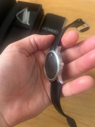Reloj Movado Museum Classic 40mm Negro/Plata