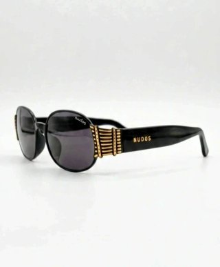 Gafas de sol retro NUDOS negras y doradas