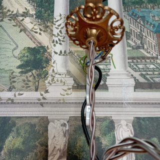 Lampadario cupolina in ceramica traforata NUOVO