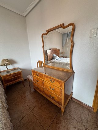 Conjunto Muebles Dormitorio Vintage Madera