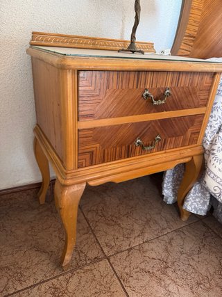 Conjunto Muebles Dormitorio Vintage Madera