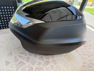 Maleta Moto Honda Negra y Plateada Nueva