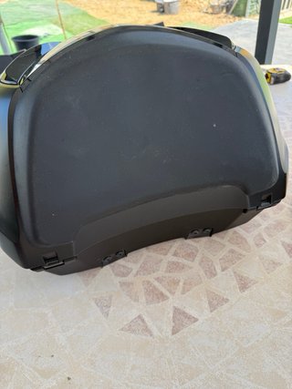 Maleta Moto Honda Negra y Plateada Nueva