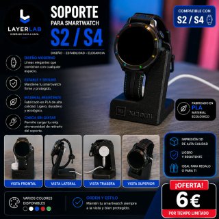 OFERTA!!! Soporte Carga Reloj Xiaomi S2/S4