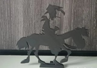 Figura Lucky Luke Impresión 3D 19×1×17