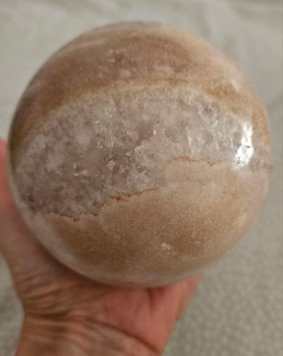Esfera de cuarzo rosa