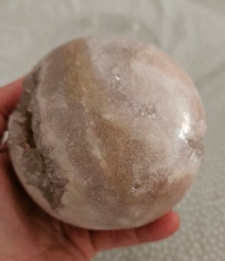 Esfera de cuarzo rosa