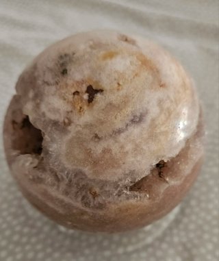 Esfera de cuarzo rosa