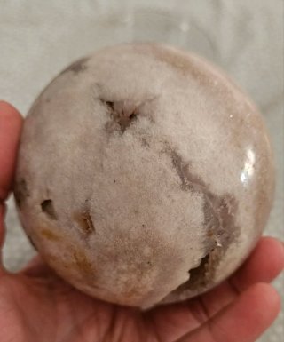 Esfera de cuarzo rosa
