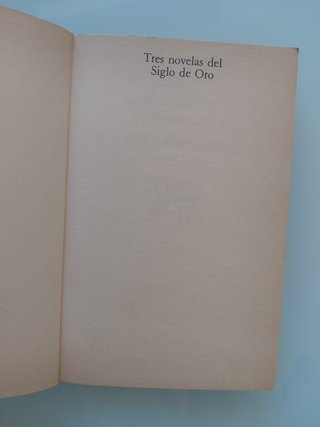 Tres novelas del siglo de oro