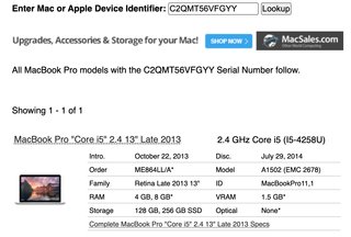 MacBook Pro Retina 13" i5 2013, 4GB/256GB