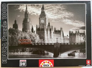 Puzzle Londres Big Ben Bus Rojo