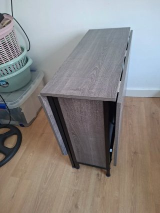 Mesa plegable madera y metal