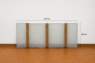 Mesa Comedor Cristal y Metal 210x90x80cm