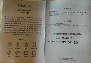 Pendientes SUÁREZ Oro Blanco Diamantes Flor