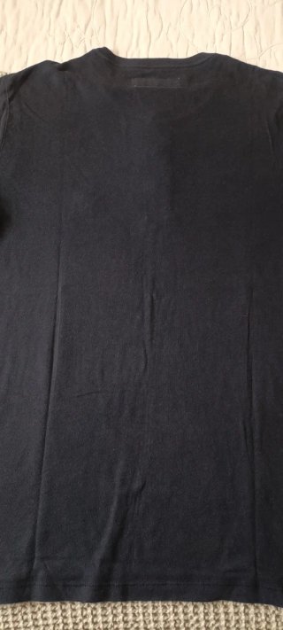 Camiseta henley Abercrombie Fitch azul marino tM