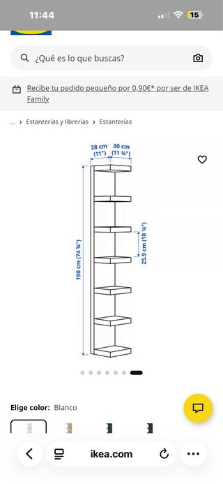 Estantería LACK IKEA Blanca