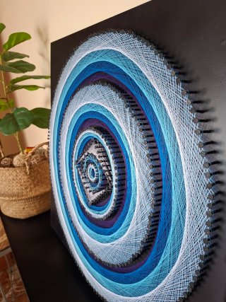 Cuadro String Art hecho a mano