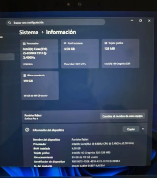 Microsoft Surface Pro 4 Negro