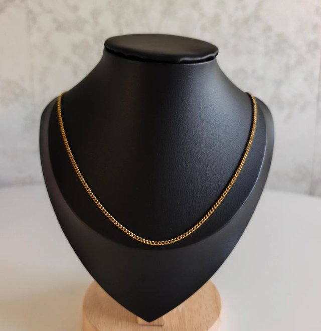 Cadena estilo cubana Oro 18k