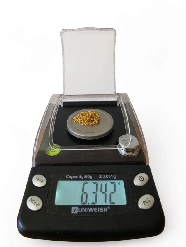 Cadena estilo cubana Oro 18k