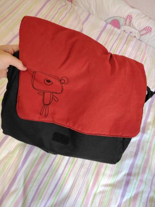 Bolso Jane Carrito Negro y Rojo