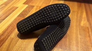 Mocasines de piel azul talla 43