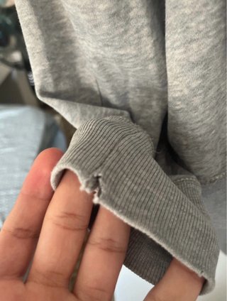 Sudadera Nike gris con cremallera