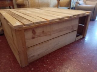 Mueble camper con cajones y hueco