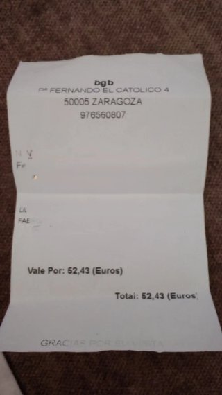 Vale regalo tienda de mujer  bgb