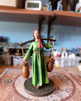 Figura mujer con cántaros belenismo