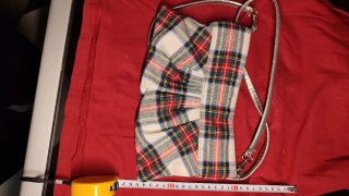 Bolso cuadros escoceses tartán bandolera