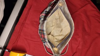 Bolso cuadros escoceses tartán bandolera