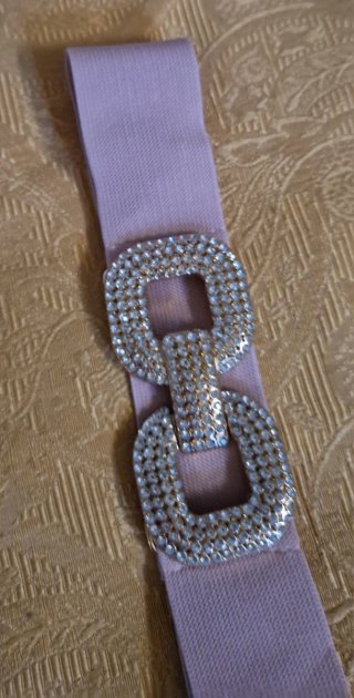 Cintura donna con fibbia strass