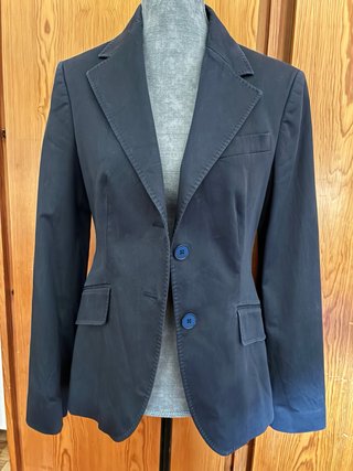 Blazer Negro Massimo Dutti Mujer Talla M