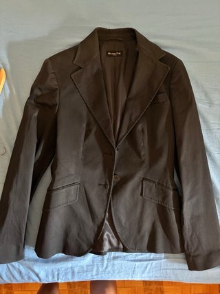 Blazer Negro Massimo Dutti Mujer Talla M
