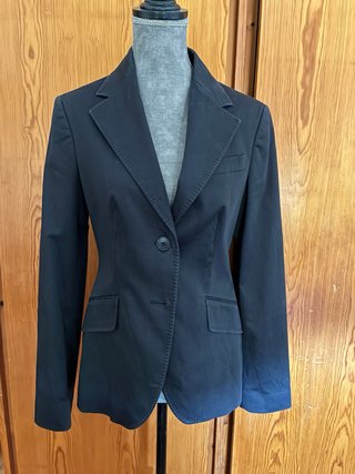 Blazer Negro Massimo Dutti Mujer Talla M