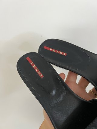 Prada ciabatte nere taglia 37