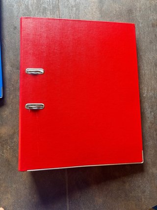 2 Archivadores Azul y Rojo