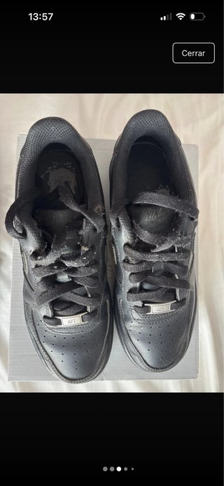 Zapatillas Nike Air Force 1 Negras Kids